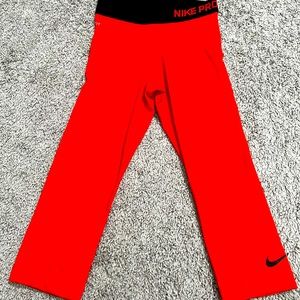Nike Pro Dry-Fit Pants XS Red
